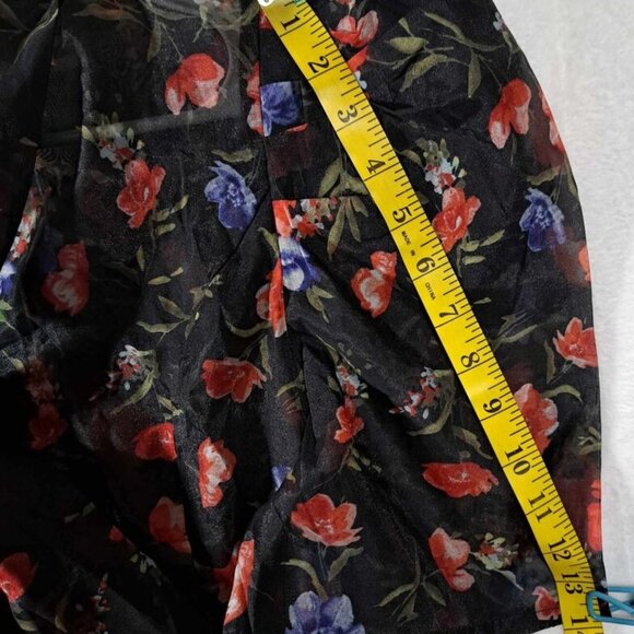 Blouse Women's Floral Multi-Color M2 By Mocha Apparel Size‎ Large - Picture 12 of 13